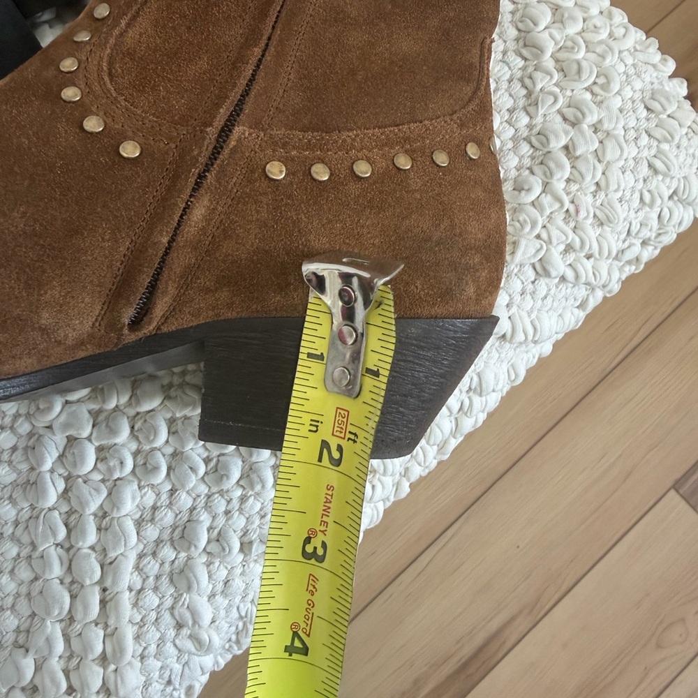 Authentic Saint Laurent Lukas Brown Suede Ankle Boots 38 - Picture 7 of 7